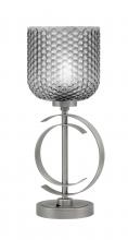 Toltec Company 56-GP-4912 - Accent Lamp, Graphite Finish, 7" Smoke Textured Glass