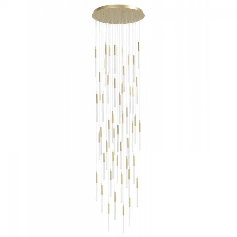 Main St. Snow Collection Brushed Brass 51 Light Pendant Fixture