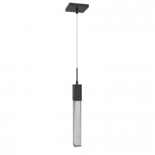 Avenue Lighting HF1901-1-BOA-BK - Boa Collection 1 Light  Pendant in Black  with Studded Glass