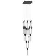 Avenue Lighting HF1904-25-BOA-BK - Boa  25 Light Multi Pendant in Black with Studded Glass