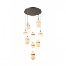 Avenue Lighting HF2909-AB - Sedona 9 Lights Multi Port Alabaster Pendant