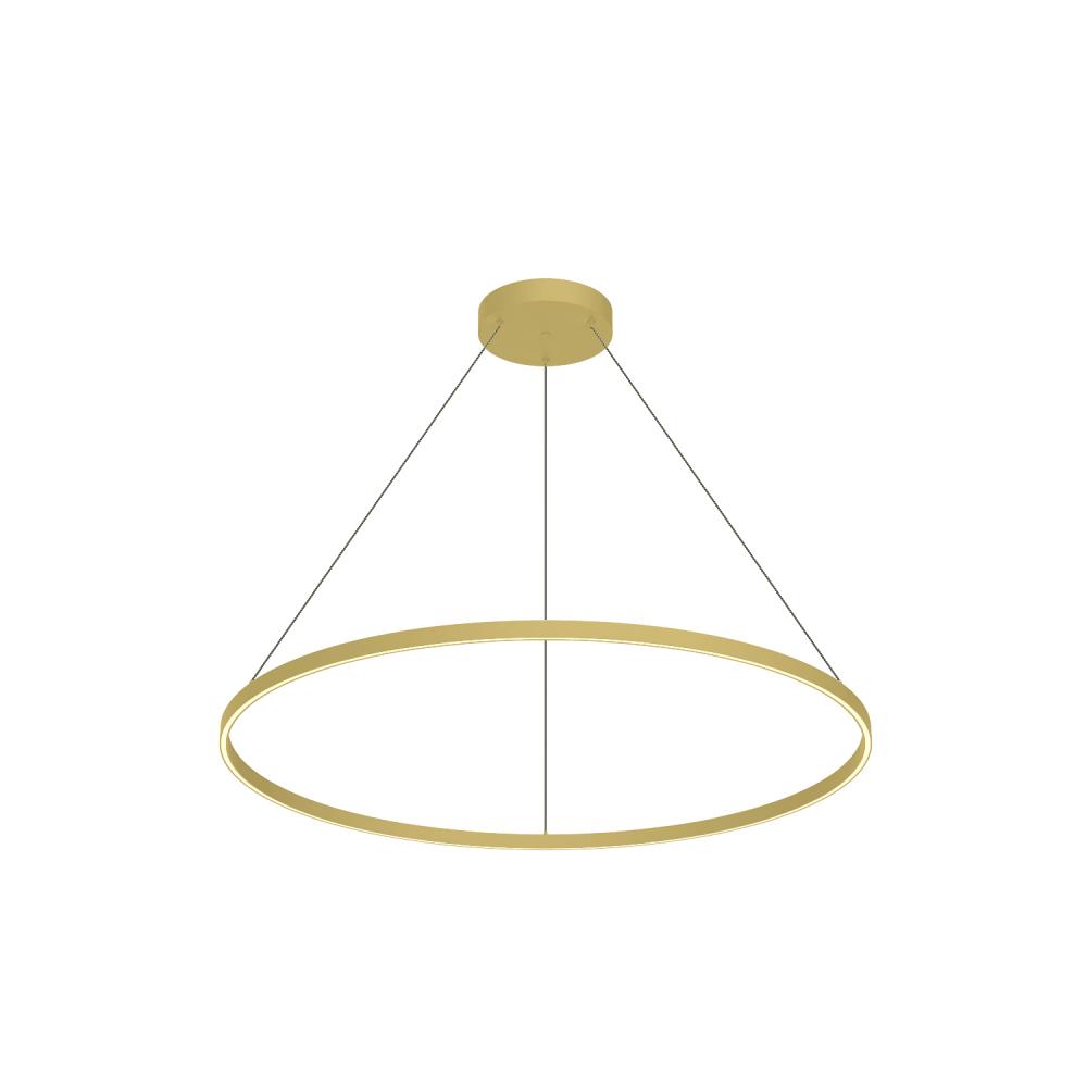 Cerchio 48-in Brushed Gold LED Pendant