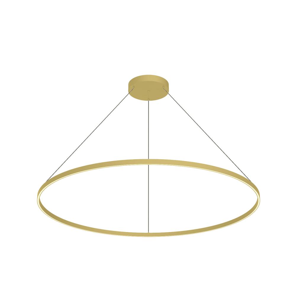 Cerchio 60-in Brushed Gold LED Pendant