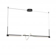 Kuzco Lighting Inc LP95354-BK-UNV - Cursive 54-in Black LED Linear Pendant