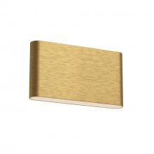 Kuzco Lighting Inc AT68010-BG-UNV - Slate 10-in Brushed Gold LED Wall Sconce