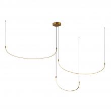 Kuzco Lighting Inc MP89390-BG - Talis 90-in Brushed Gold LED Multi Pendant