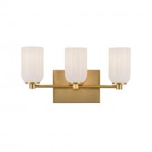 Kuzco Lighting Inc VL57718-BG/GO - Nola 18-in Brushed Gold/Glossy Opal Glass Socket Vanity Light