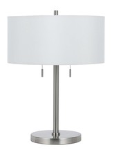 CAL Lighting BO-2450TB-BS - 60W X 2 Calais Metal Table Lamp