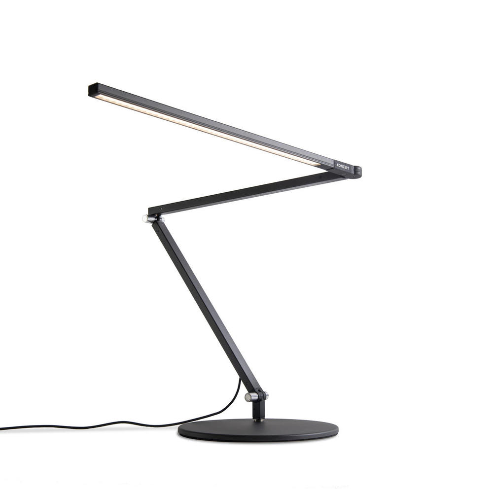 Z-Bar Desk Lamp (Warm Light; Metallic Black)