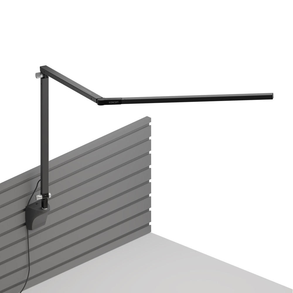 Z-Bar Desk Lamp with slatwall mount (Cool Light; Metallic Black)