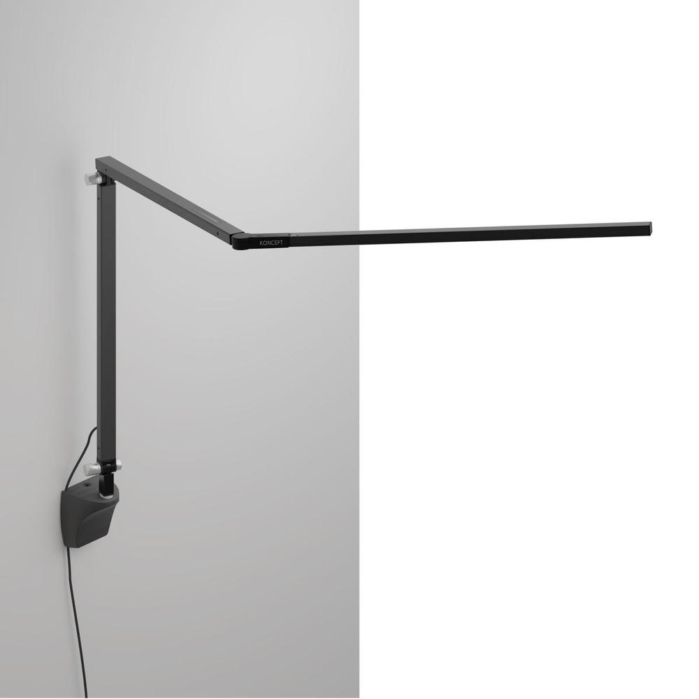 Z-Bar Desk Lamp with wall mount (Cool Light; Metallic Black)