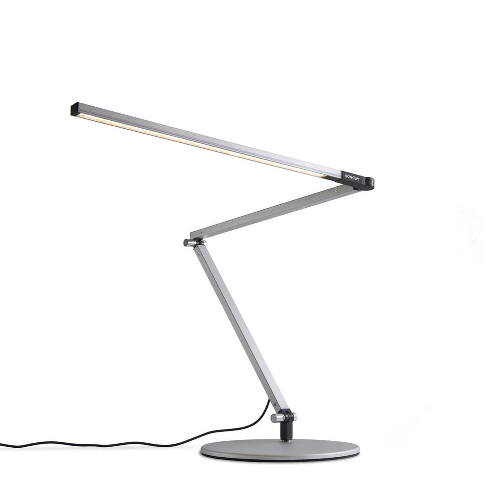 Z-Bar Desk Lamp (Warm Light; Silver)