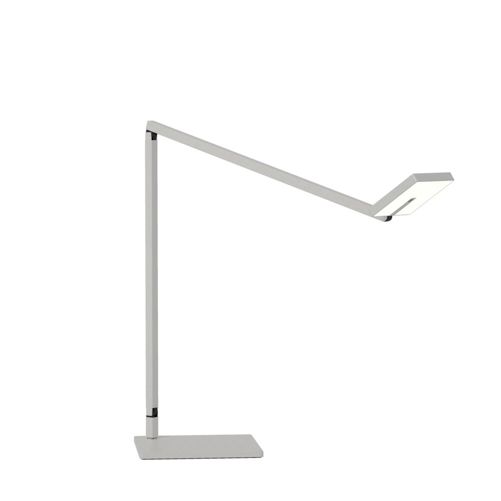 Foccacia Desk Lamp (Silver) with Desk Base