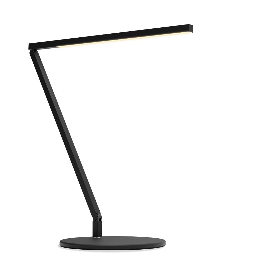 Z-Bar Solo Desk Lamp Gen 4 (Warm Light; Matte Black) with Desk Base