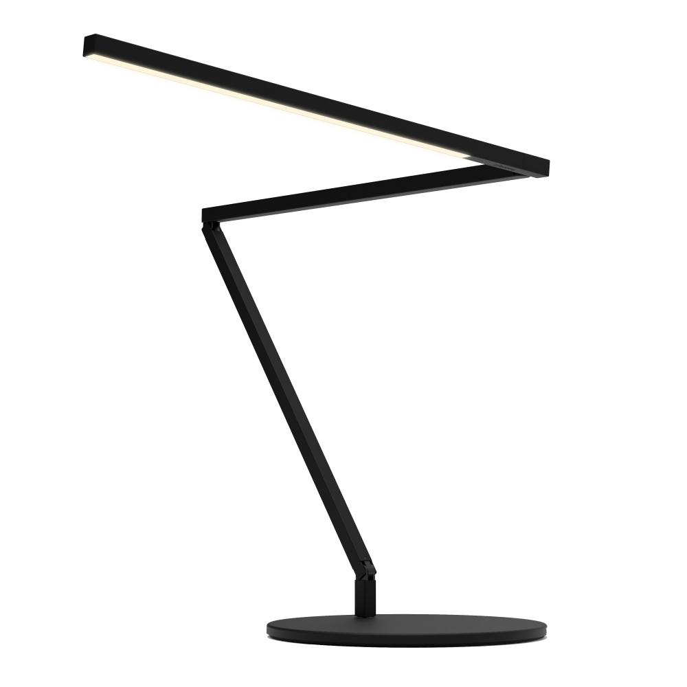 Z-Bar Desk Lamp Gen 4 (Warm Light; Matte Black) with Desk Base