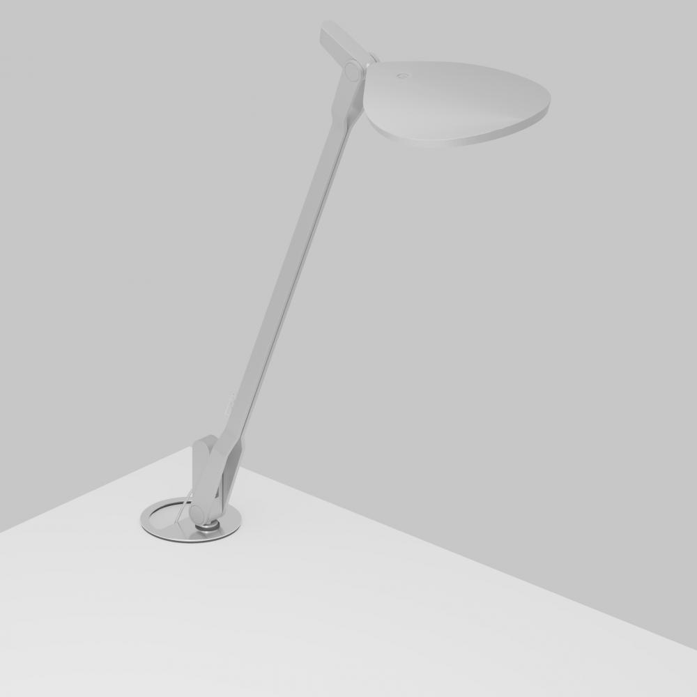 Splitty Pro Desk Lamp with grommet mount, Silver