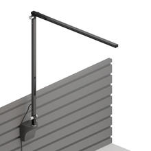 Koncept Inc AR1000-WD-MBK-SLT - Z-Bar Solo Desk Lamp with slatwall mount (Warm Light; Metallic Black)