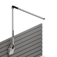 Koncept Inc AR1000-WD-SIL-SLT - Z-Bar Solo Desk Lamp with slatwall mount (Warm Light; Silver)