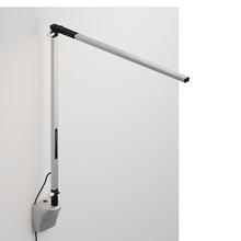 Koncept Inc AR1000-WD-SIL-WAL - Z-Bar Solo Desk Lamp with wall mount (Warm Light; Silver)