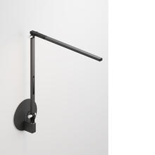 Koncept Inc AR1100-WD-MBK-HWS - Z-Bar Solo mini Desk Lamp with hardwire wall mount (Warm Light; Metallic Black)