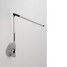 Koncept Inc AR1100-CD-SIL-HWS - Z-Bar Solo mini Desk Lamp with hardwire wall mount (Cool Light; Silver)