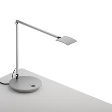 Koncept Inc AR2001-SIL-PWD - Mosso Pro Desk Lamp with power base (USB and AC outlets) (Silver)