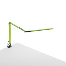 Koncept Inc AR3100-WD-GRN-CLP - Z-Bar mini Desk Lamp with Metallic Black one-piece desk clamp (Warm Light; Green)
