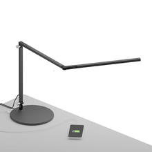 Koncept Inc AR3100-WD-MBK-USB - Z-Bar mini Desk Lamp with USB Base (Warm Light; Metallic Black)