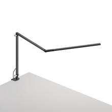 Koncept Inc AR3200-WD-MBK-2CL - Z-Bar slim Desk Lamp with two-piece desk clamp (Warm Light; Metallic Black)