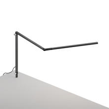 Koncept Inc AR3200-WD-MBK-THR - Z-Bar slim Desk Lamp with through-table mount (Warm Light; Metallic Black)