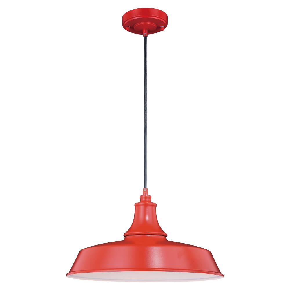 Dorado 15-in Outdoor Pendant Red and White