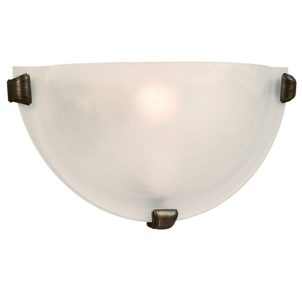 Wall Sconce - in Oil Rubbed Bronze finish with Marbled Glass