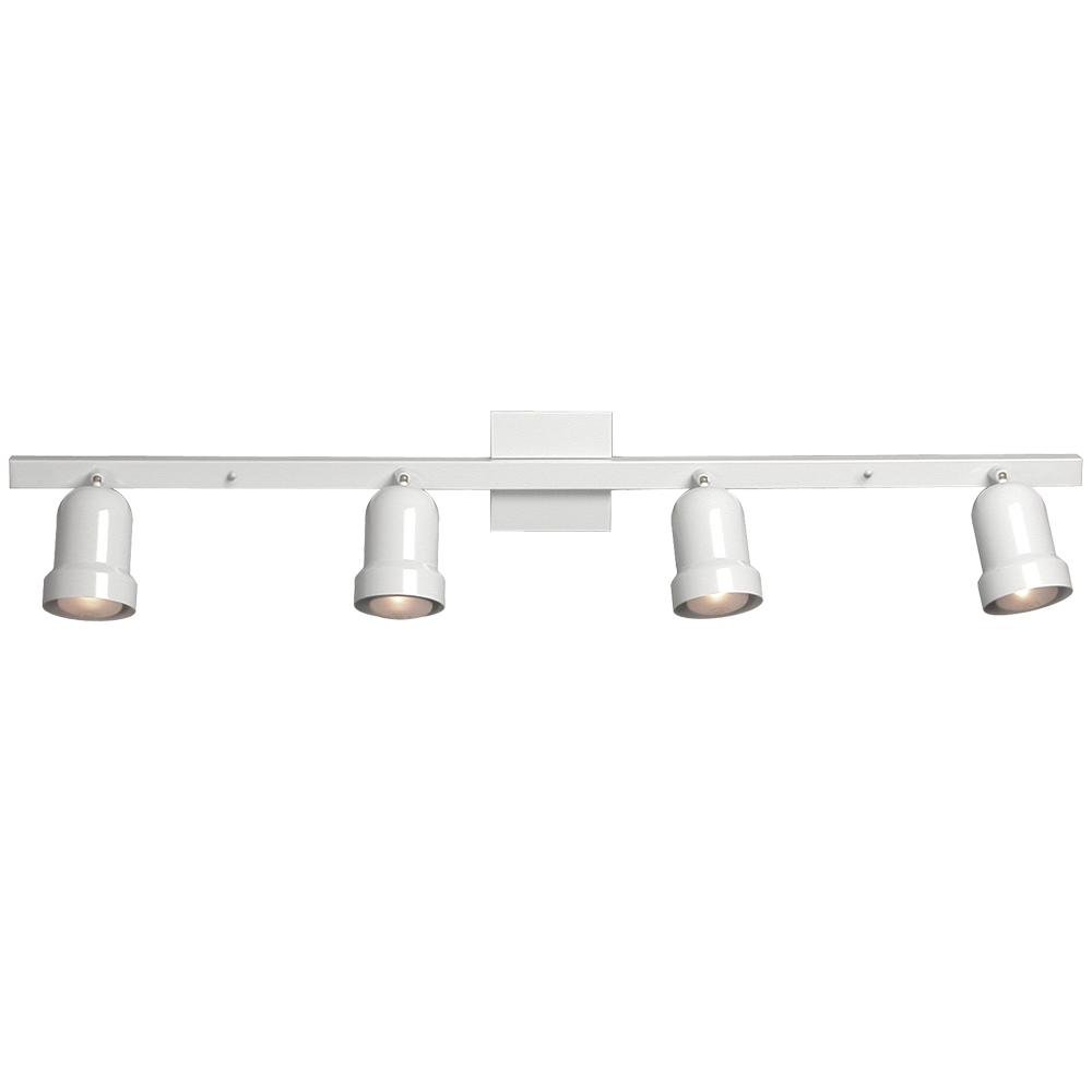 Four Light Track Light - White