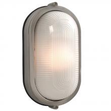 Galaxy Lighting 305113SA-142EB - Outdoor Cast Aluminum Marine Light - in Satin Aluminum finish with Frosted Glass (Wall or Ceiling Mo