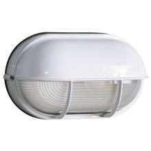 Galaxy Lighting 305562WH-126EB - Outdoor Cast Aluminum Wall Mount Marine Light with Hood - in White finish with Frosted Glass