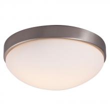 Galaxy Lighting L615353BN010A1 - LED Flush Mount Ceiling Light - in Brushed Nickel finish with Satin White Glass