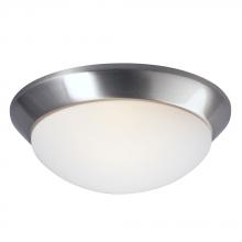 Galaxy Lighting L626102BN016A1 - LED Flush Mount Ceiling Light - in Brushed Nickel finish with White Glass