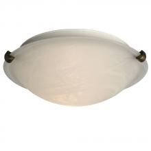 Galaxy Lighting L680112MO010A1 - LED Flush Mount Ceiling Light - in Oil Rubbed Bronze finish with Marbled Glass