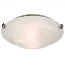 Galaxy Lighting 680112MB-PT/PL - Flush Mount Ceiling Light - in Pewter finish with Marbled Glass