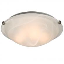 Galaxy Lighting L680116MP010A1 - LED Flush Mount Ceiling Light - in Pewter finish with Marbled Glass