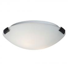 Galaxy Lighting 680412ORB/WH-113EB - Flush Mount Ceiling Light - in Oil Rubbed Bronze finish with White Glass