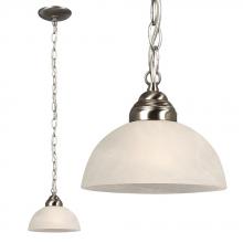 Galaxy Lighting 811865BN - Mini Pendant - Brushed Nickel w/ Marbled Glass