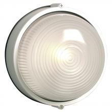 Galaxy Lighting ES305112WH - Outdoor Cast Aluminum Marine Light - in White finish with Frosted Glass (Wall or Ceiling Mount)
