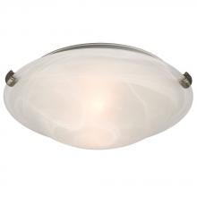 Galaxy Lighting ES680112MB-PTR - Flush Mount Ceiling Light - in Pewter finish with Marbled Glass