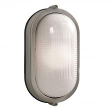 Galaxy Lighting L305113SA012A1 - LED Outdoor Cast Aluminum Marine Light - in Satin Aluminum finish with Frosted Glass (Wall or Ceilin