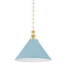 Hudson Valley MDS352L-AGB/BB - Painted No. 2 Pendant