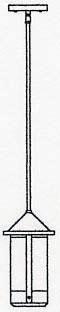 6" berkeley long body stem hung pendant