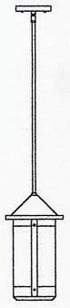 7" berkeley long body stem hung pendant