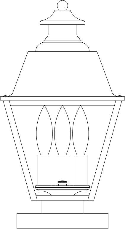 8" inverness column mount with metal roof