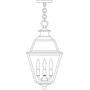 10" inverness pendant with glass roof
